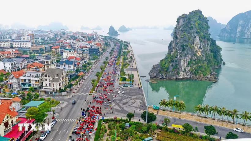 Một góc Trung tâm tỉnh Quảng Ninh. (Ảnh: Thanh Vân/TTXVN)