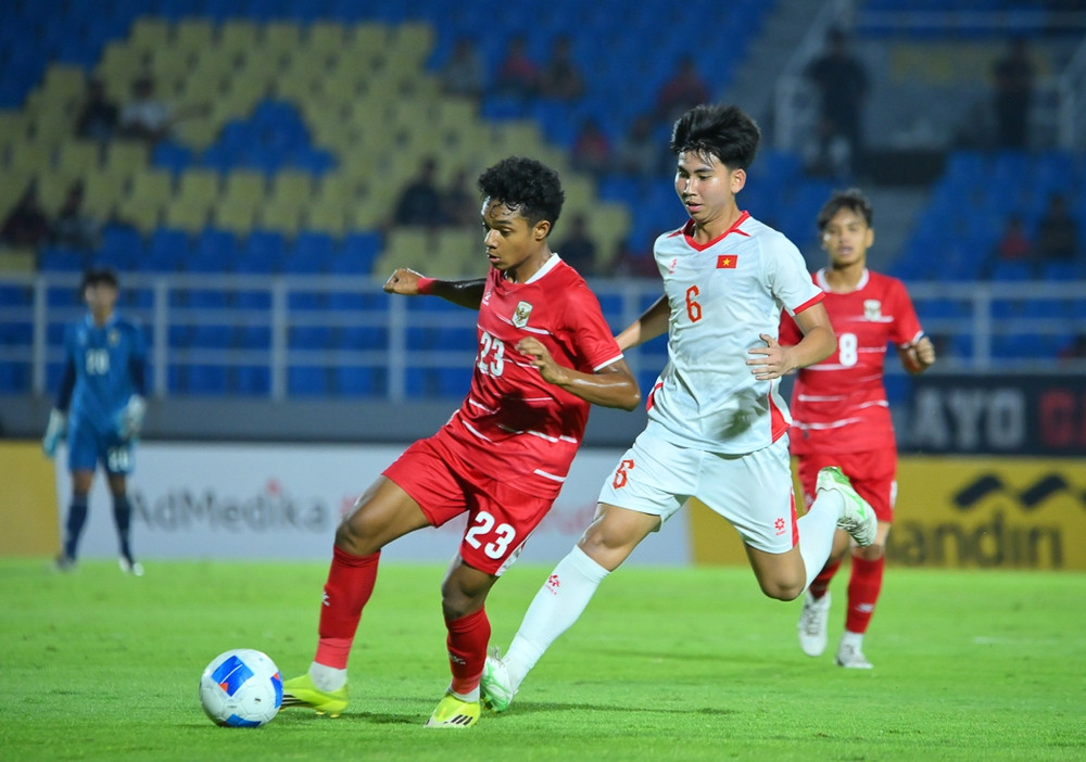 U17 Việt Nam (áo trắng) tự tin đối đầu U17 Australia tại trận bán kết U17 Đông Nam Á 2026. Ảnh: AFF
