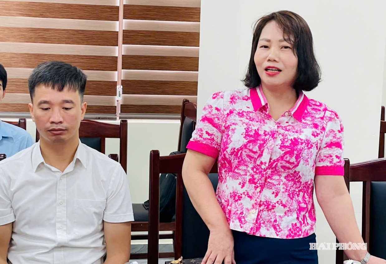 Đại diện Liên đoàn Lao đồng thành phố phát biểu