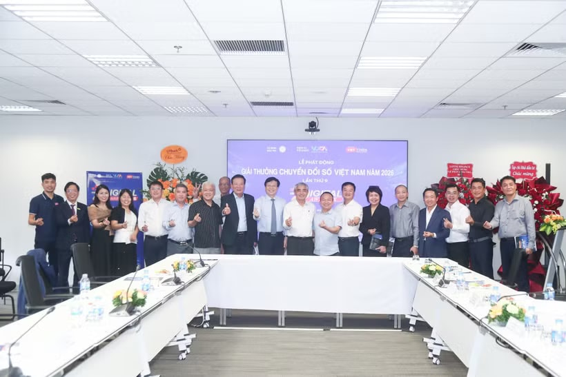 Hội Truyền thông số Việt Nam (VDCA) và Tạp chí điện tử VietTimes đã chính thức phát động Giải thưởng Chuyển đổi số Việt Nam lần thứ 9. (Ảnh: PV/Vietnam+)