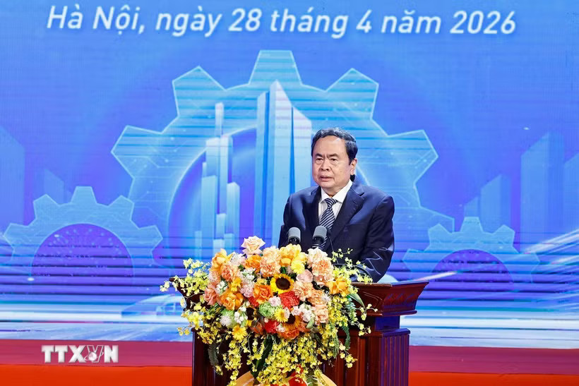 Chủ tịch Quốc hội Trần Thanh Mẫn phát biểu chỉ đạo. (Ảnh: Doãn Tấn/TTXVN)