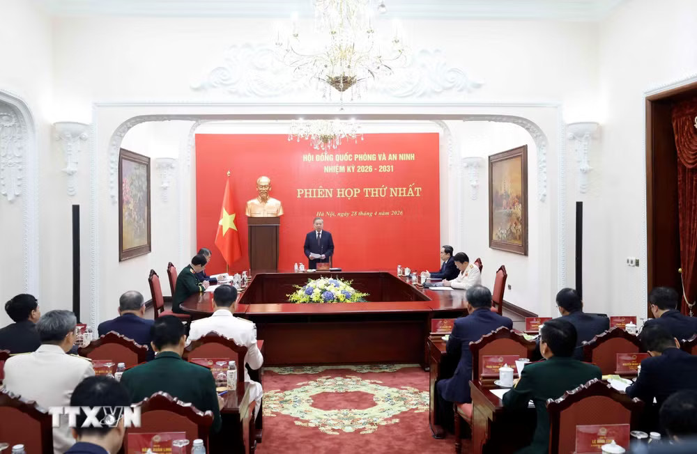 Tổng Bí thư, Chủ tịch nước Tô Lâm chủ trì Phiên họp thứ nhất Hội đồng Quốc phòng và An ninh nhiệm kỳ 2026-2031. (Ảnh: Thống Nhất/TTXVN) ttxvn-tong-bi-thu-chu-tich-nuoc-chu-tri-phien-hop-thu-nhat-hoi-dong-quoc-phong-va-an-ninh-nhiem-ky-2026-2031-2804-3.jpg