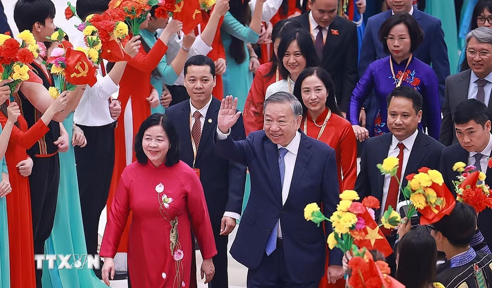 Tổng Bí thư, Chủ tịch nước Tô Lâm dự khai mạc Đại hội. (Ảnh: Dương Giang/TTXVN)