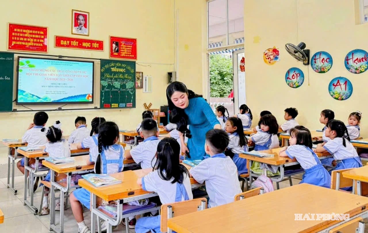 Trường tiểu học Núi Đèo là 1 trong 9 trường được thành phố lựa chọn xây dựng điểm về mô hình 