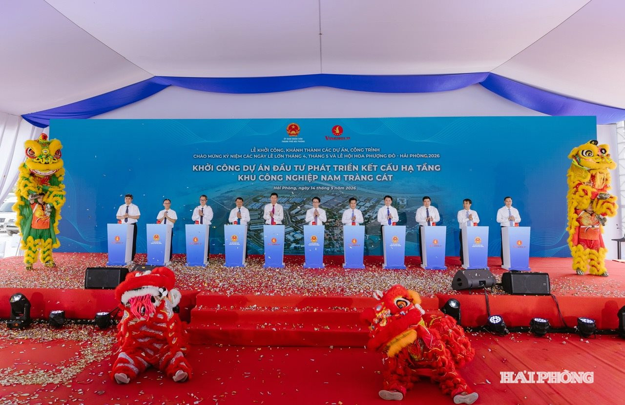 Dự án Đầu tư phát triển kết cấu hạ tầng Khu công nghiệp Nam Tràng Cát chính thức khởi công (1)