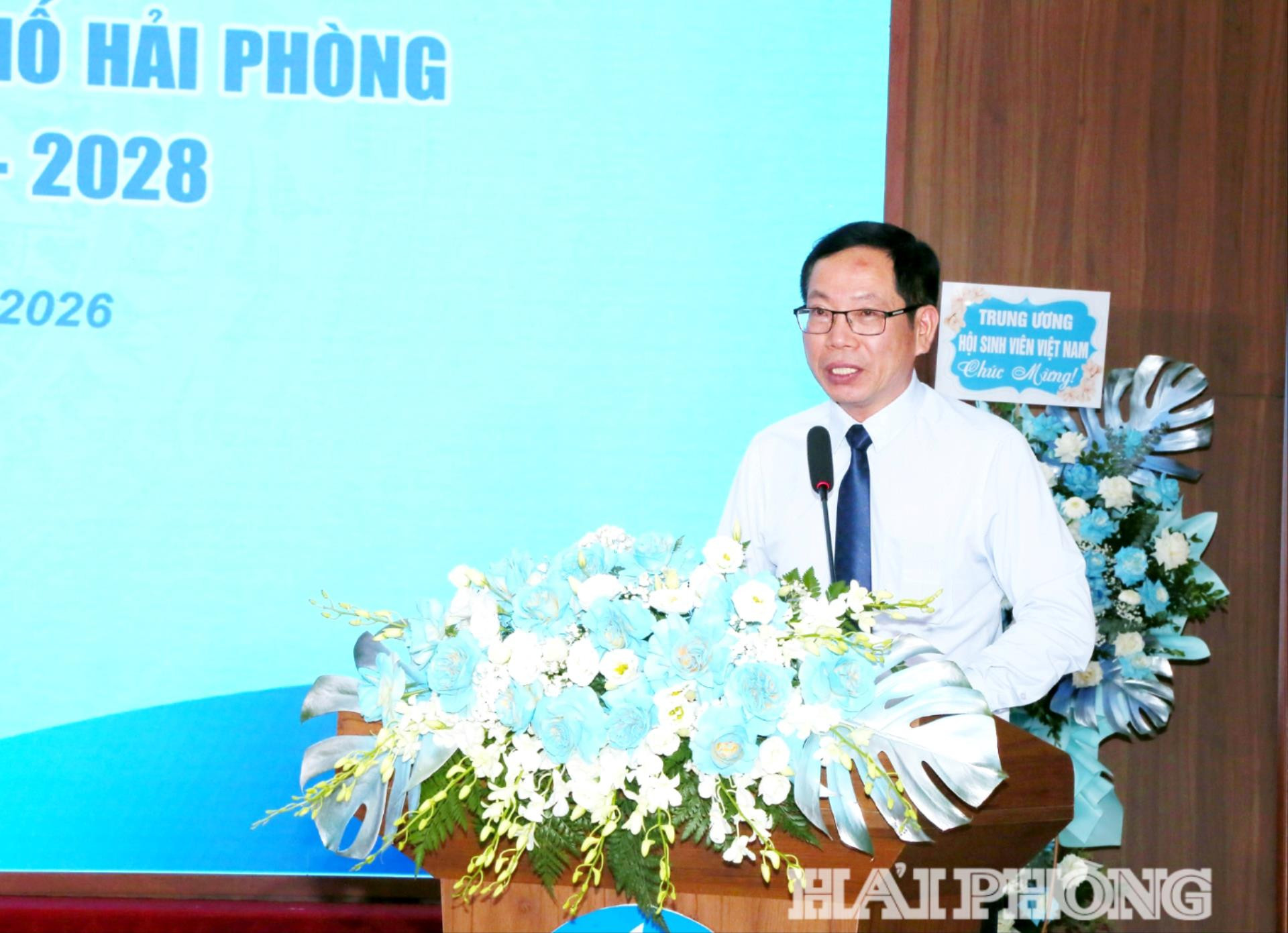 Đồng chí Vũ Tiến Phụng, Phó Chủ tịch UBND thành phố phát biểu