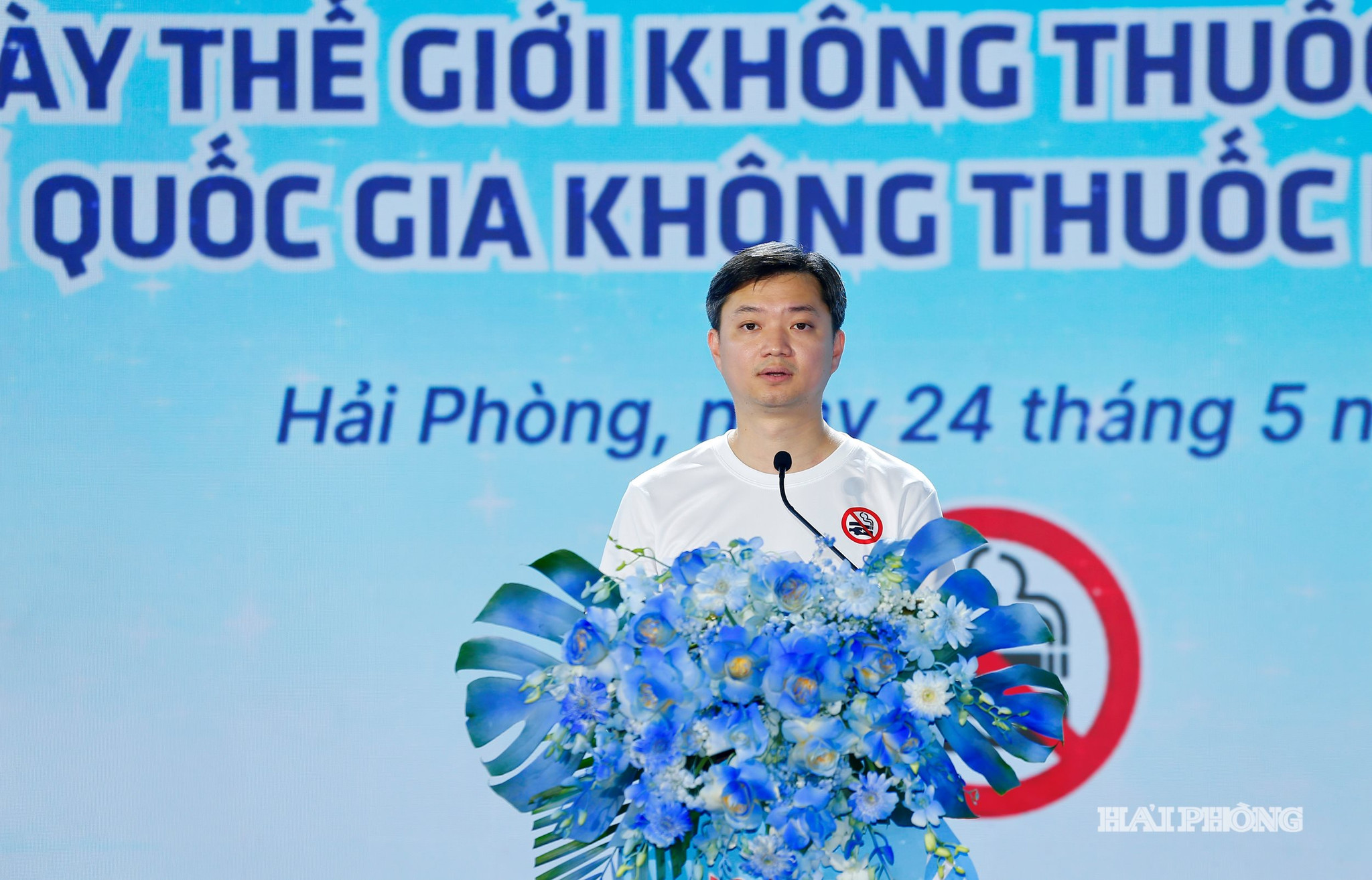 Đồng chí Nguyễn Minh Triết, Uỷ viên dự khuyết BCH Trung ương Đảng, Bí thư Thường trực Đoàn, Chủ tịch Hội Sinh viên Việt Nam phát biểu khai mạc chương trình.