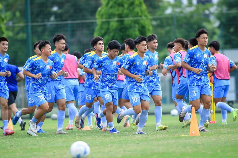 U19 Việt Nam tự tin bước vào hành trình chinh phục chức vô địch U19 Đông Nam Á. (Nguồn: VFF)