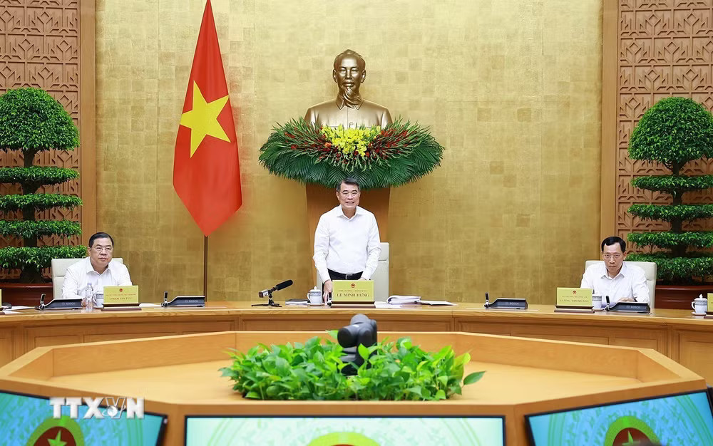 Thủ tướng Lê Minh Hưng chủ trì phiên họp Chính phủ thường kỳ tháng 5 năm 2026. (Ảnh: Dương Giang/TTXVN) ttxvn-thu-tuong-chu-tri-phien-hop-chinh-phu-thuong-ky-thang-5-5.jpg