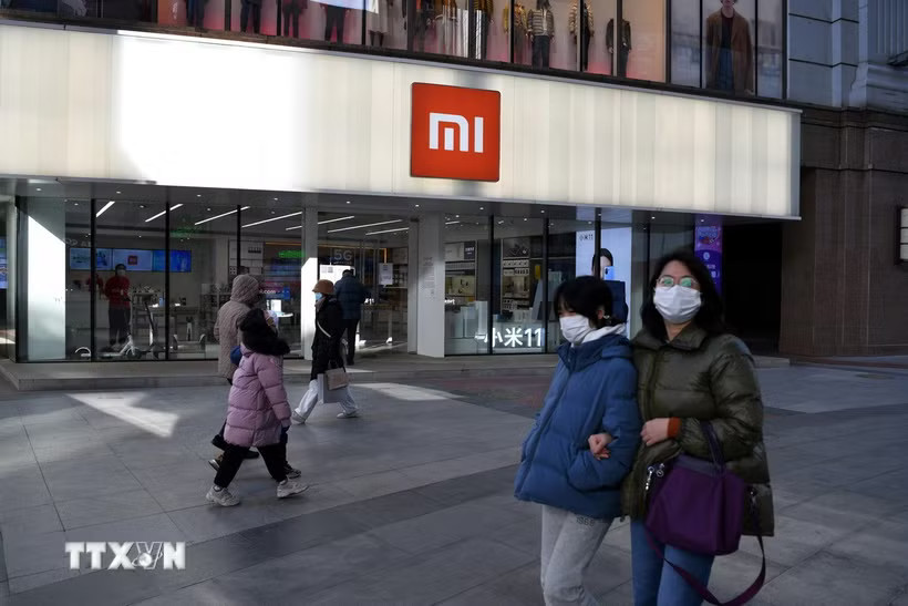 Một cửa hàng của Xiaomi ở Bắc Kinh, Trung Quốc, ngày 15/1/2021. (Ảnh: AFP/TTXVN)