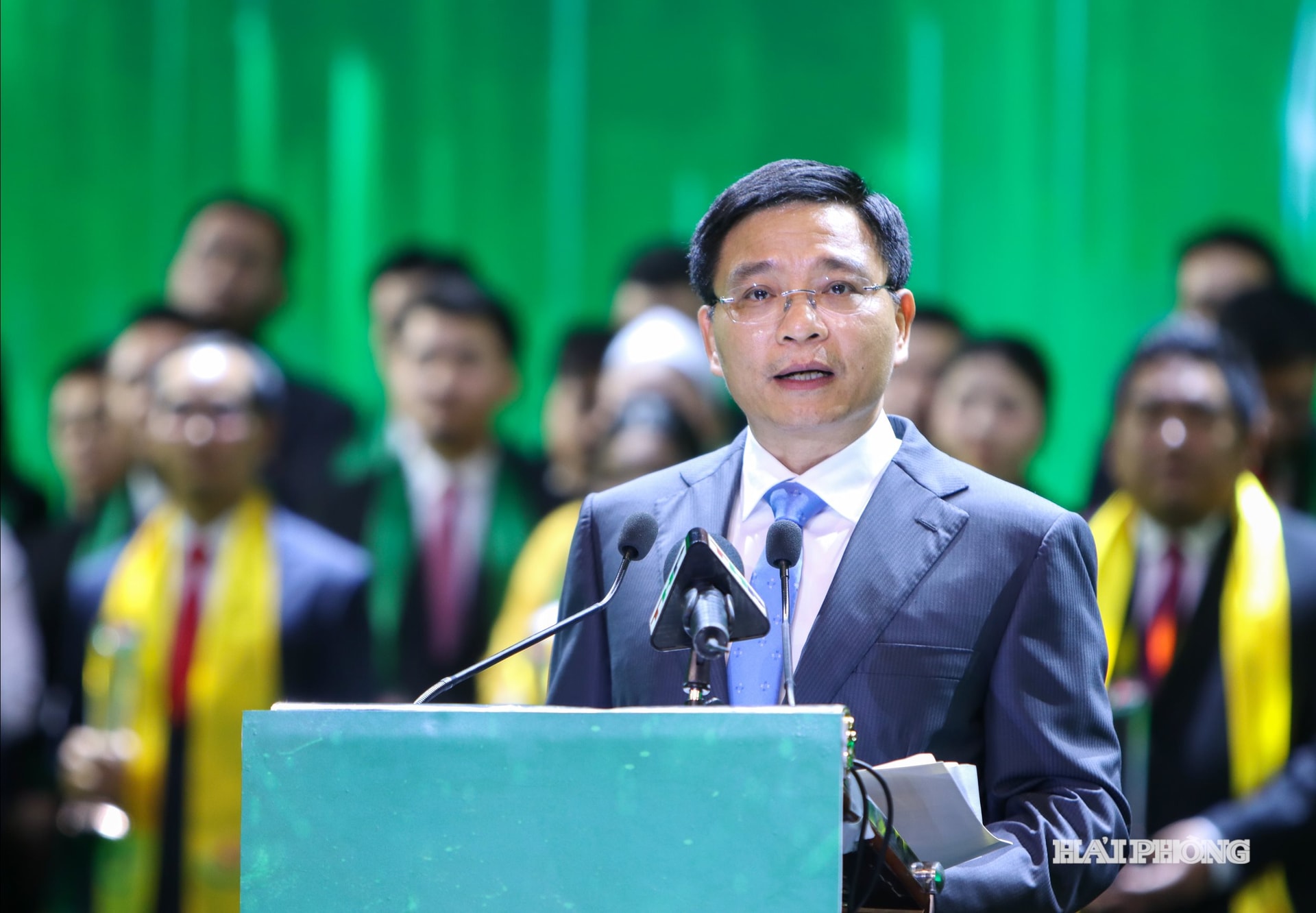 Phó Thur tướng Chính phủ Nguyễn Văn Thắng phát biểu tại buổi lễ