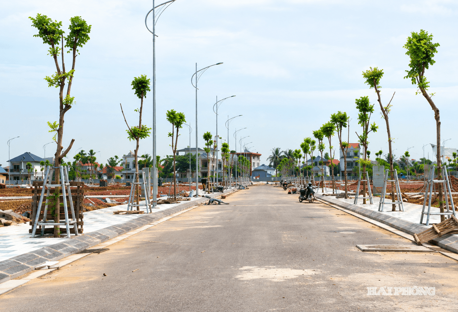 Nhiều hạng mục của khu tái định cư Dương Kinh đã hoàn thành.