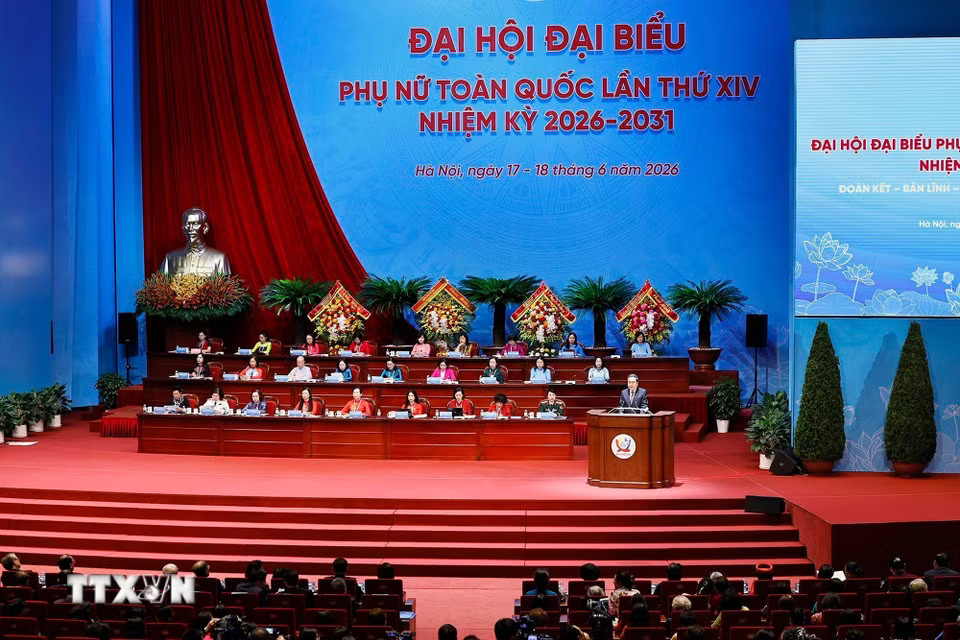 Chủ tịch Quốc hội Trần Thanh Mẫn phát biểu chỉ đạo Đại hội. (Ảnh: Doãn Tấn/TTXVN)