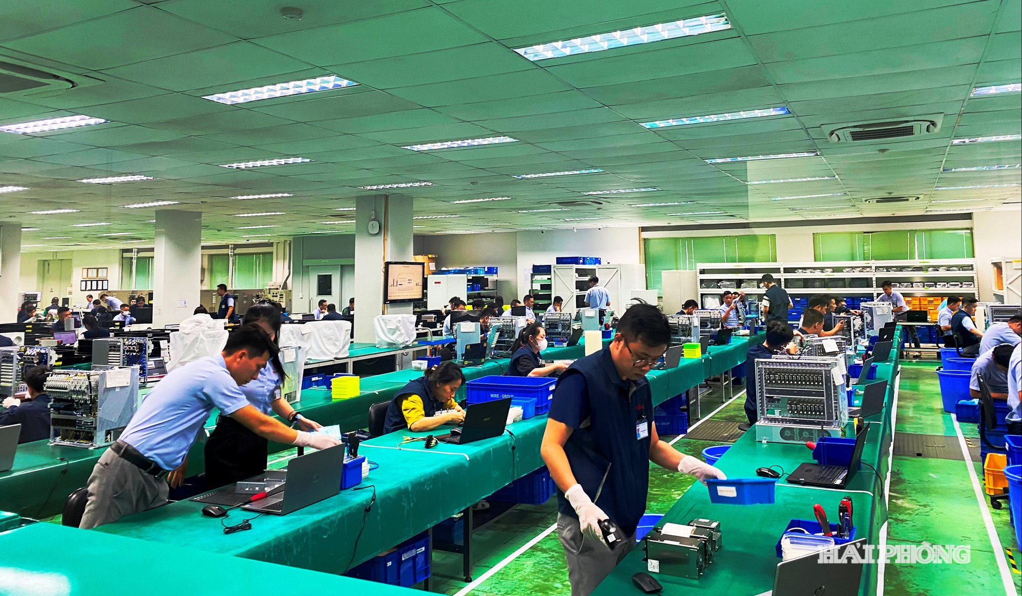 Doanh nghiệp sản xuất công nghệ cao tại Khu công nghiệp Nhật Bản - Hải Phòng.