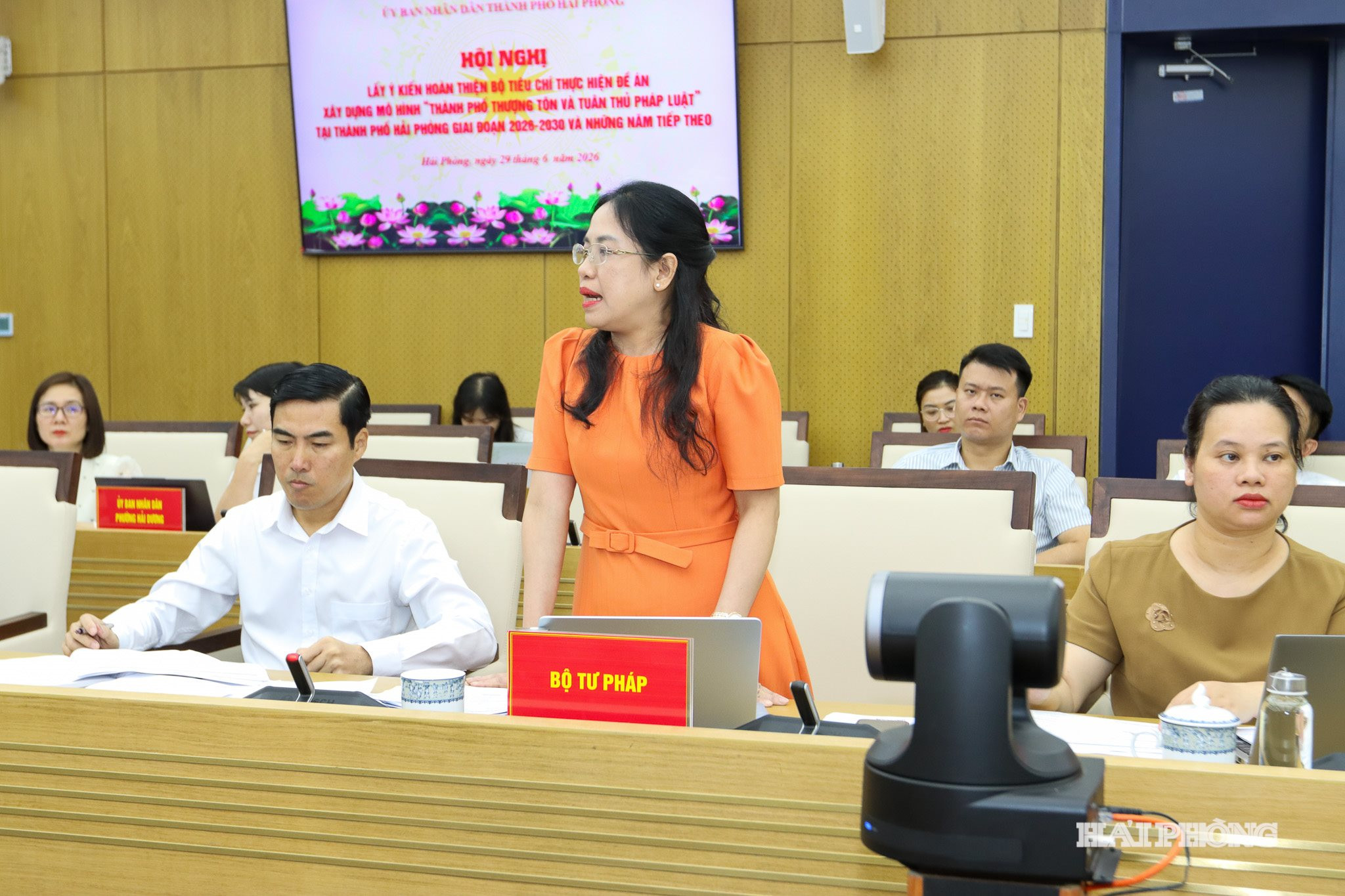 Đại diện Bộ Tư pháp góp ý