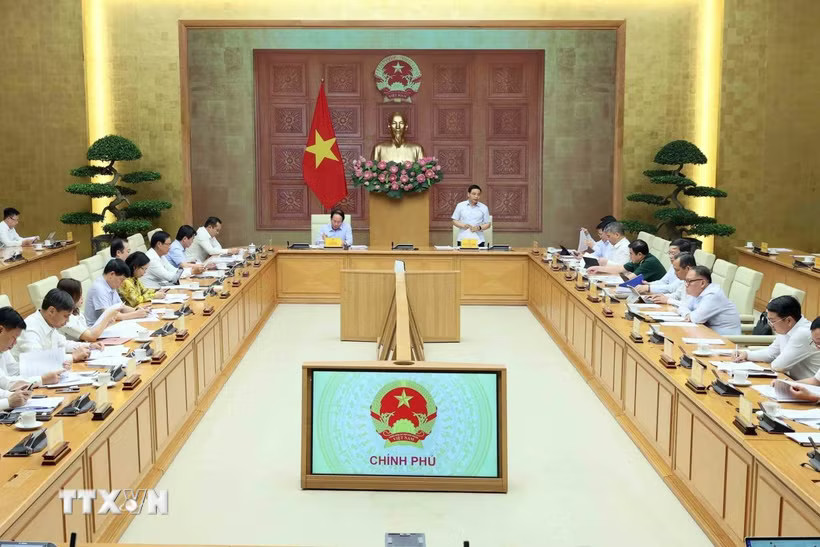 Phó Thủ tướng Nguyễn Văn Thắng phát biểu. (Ảnh: An Đăng/TTXVN)