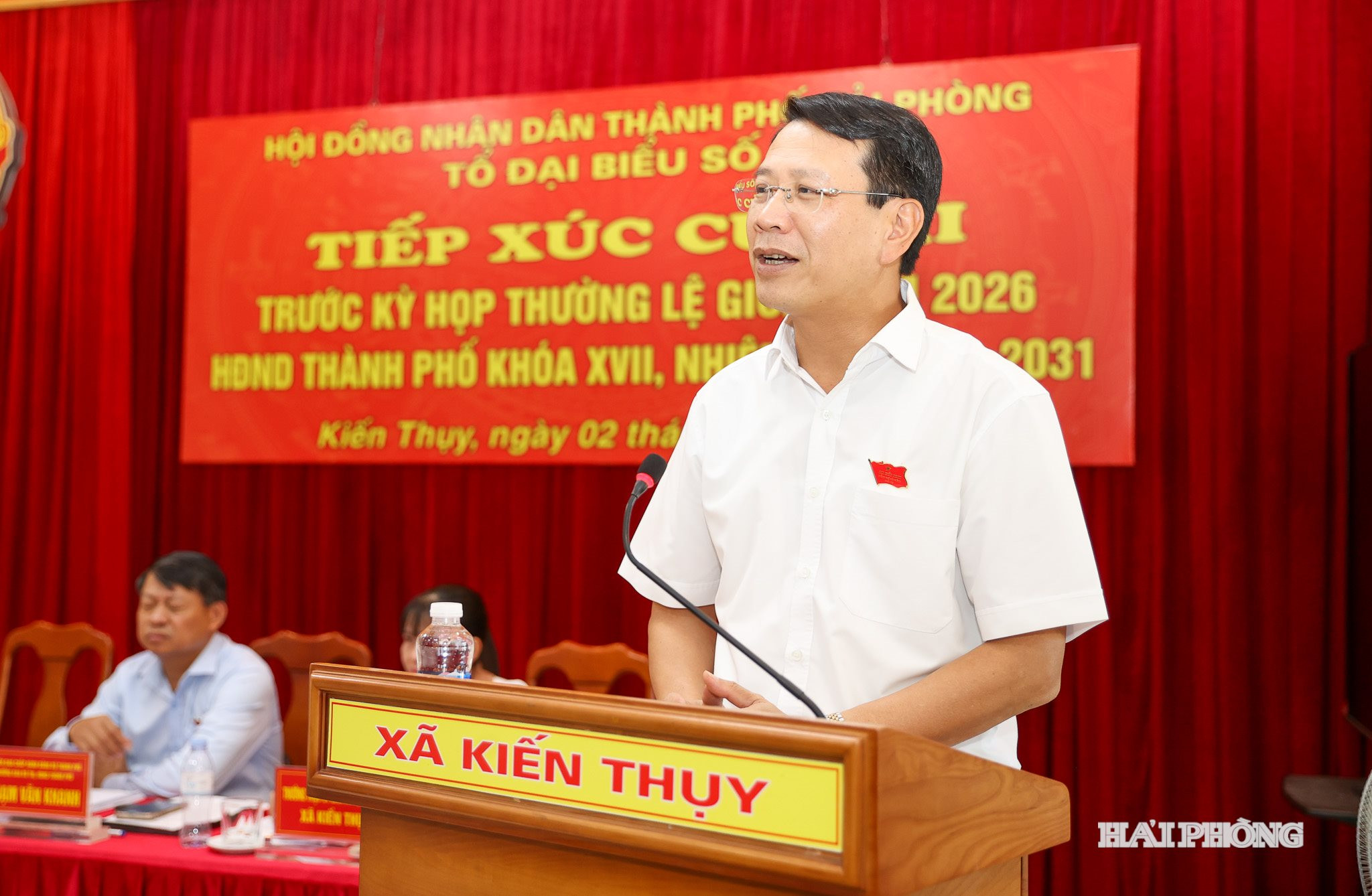Đồng chí Bùi Đức Quang, Phó Chủ tịch HĐND thành phố tiếp thu các ý kiến