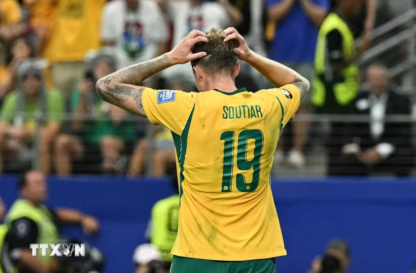 Australia là đội bóng cuối cùng của châu Á chia tay World Cup 2026. (Ảnh: AFP/TTXVN)
