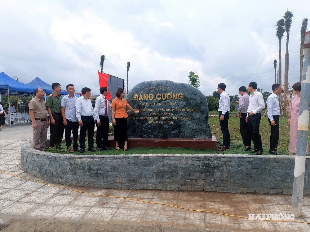 Dự án đầu tư xây dựng công trình công viên cây xanh Đặng Cương là 1 trong những công trình hoàn thành đưa vào sử dụng trong dịp kỷ niệm các ngày lễ lớn của đất nước, thành phố trong tháng 5/2026.