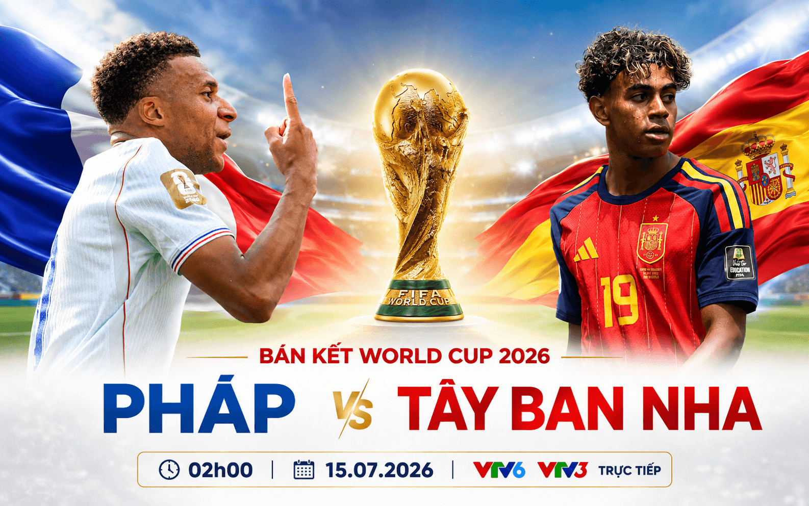 Nhận định Pháp vs Tây Ban Nha (2h, 15/7), bán kết World Cup 2026: Lực lượng, đối đầu, tỷ lệ chiến thắng - Ảnh 1.