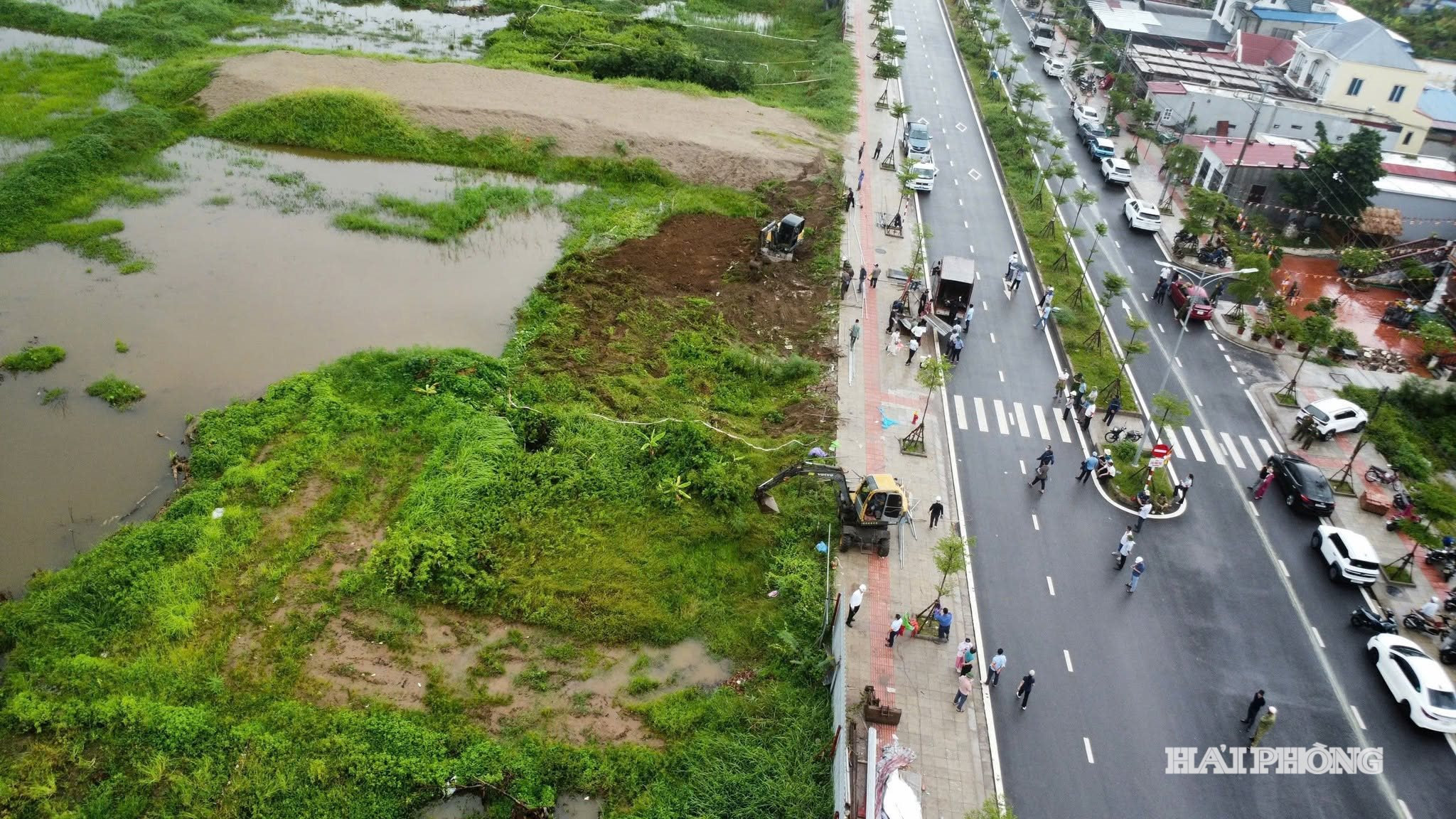 Phường Dương Kinh đẩy nhanh tiến độ thu hồi đất thực hiện Dự án chỉnh trang đô thị tại khu dân cư Hải Phong.