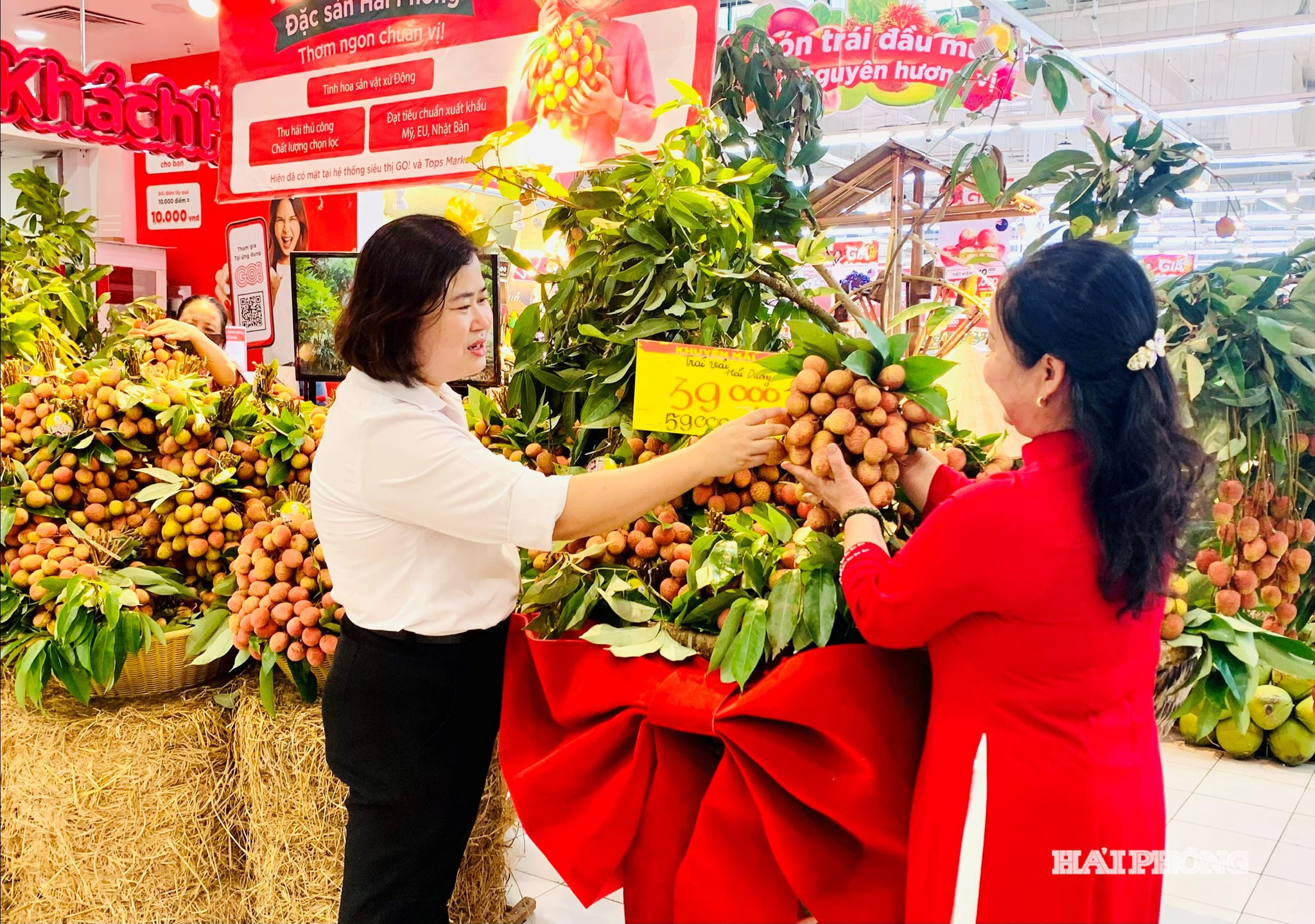 Hoạt động, giới thiệu sản phẩm, thúc đẩy vải thiều Thanh Hà tại hệ thống bán lẻ tại Quảng Ninh do Sở Nông nghiệp và Môi trường thành phố Hải Phòng chủ trì thực hiện. 