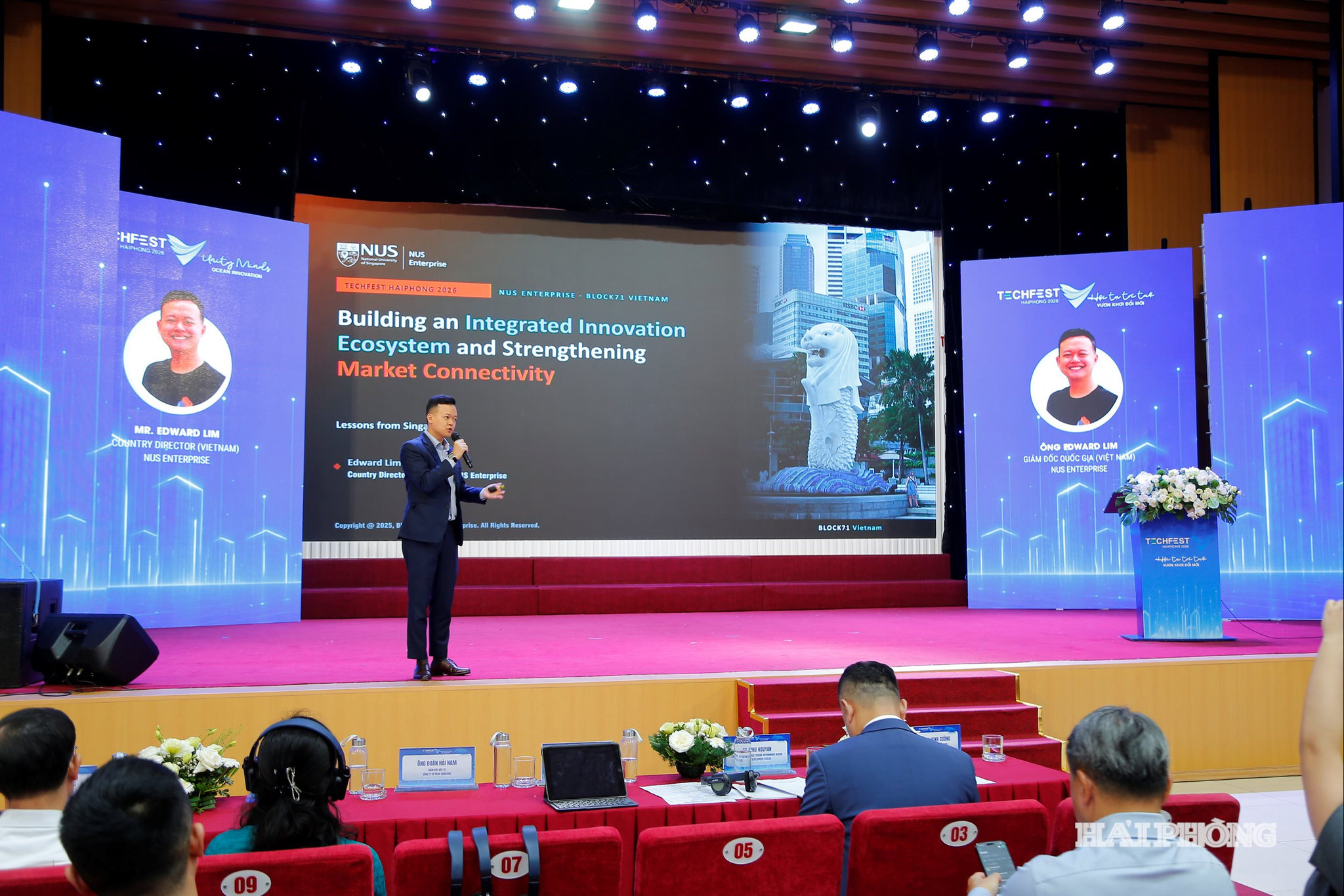 Diễn giả, nhà khoa học trình bày tại Diễn đàn Đổi mới sáng tạo quốc tế 