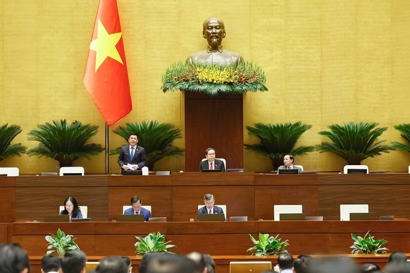 Phó Chủ tịch Quốc hội Nguyễn Hồng Diên phát biểu. (Ảnh: Doãn Tấn/TTXVN)