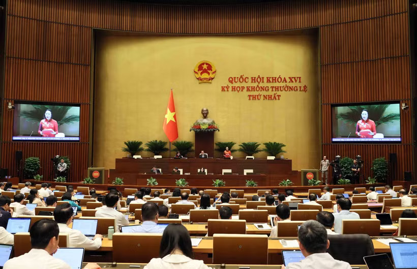 Quốc hội sẽ thảo luận về dự án Luật sửa đổi, bổ sung một số điều của Luật Người lao động Việt Nam đi làm việc ở nước ngoài theo hợp đồng. (Ảnh: An Đăng/TTXVN)