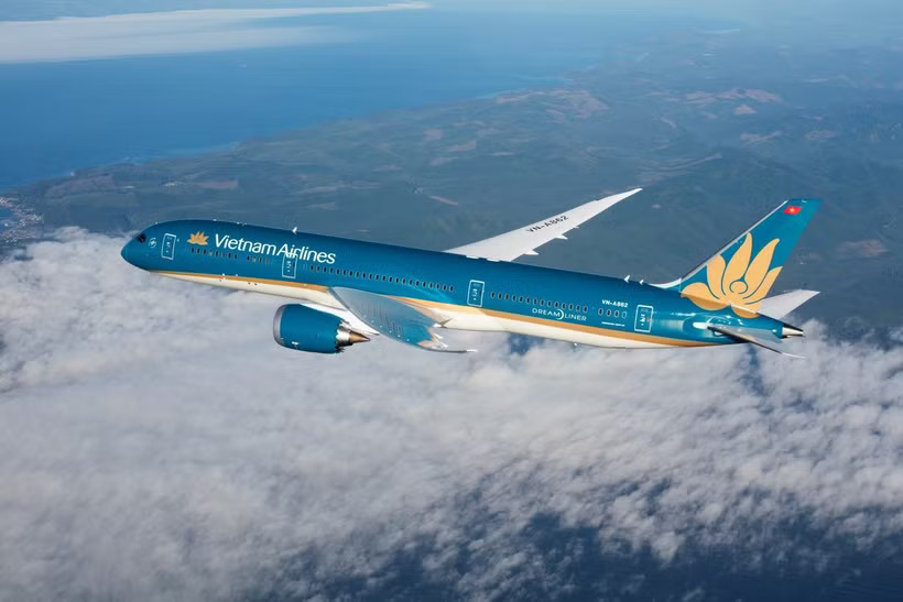 Máy bay của Hãng hàng không Vietnam Airlines. (Ảnh: PV/Vietnam+)