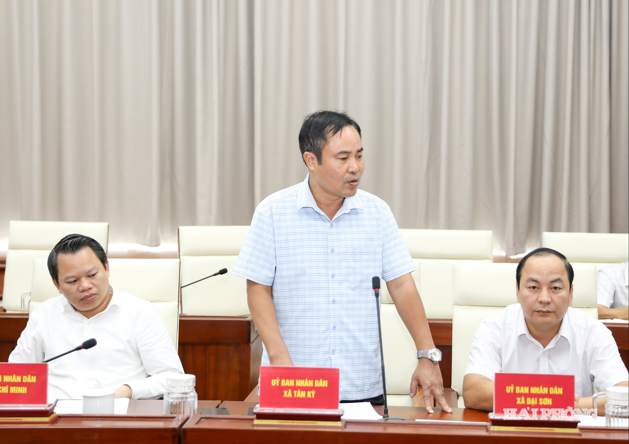 Đại diện UBND xã Tân Kỳ phát biểu
