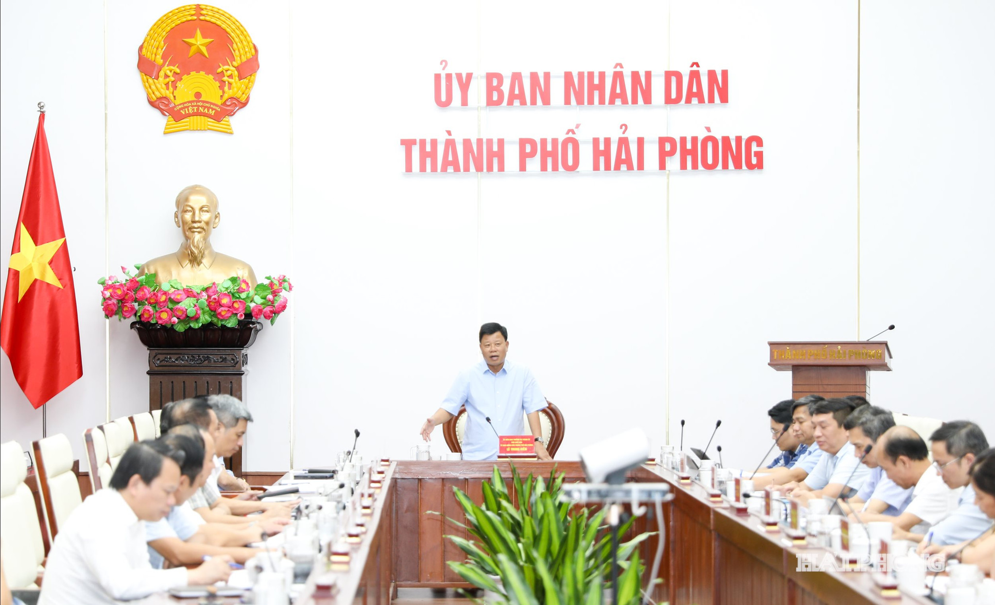 Đồng chí Lê Trung Kiên, Ủy viên Ban Thường vụ Thành ủy,Phó Chủ tịch UBND thành phố phát biểu kết luận