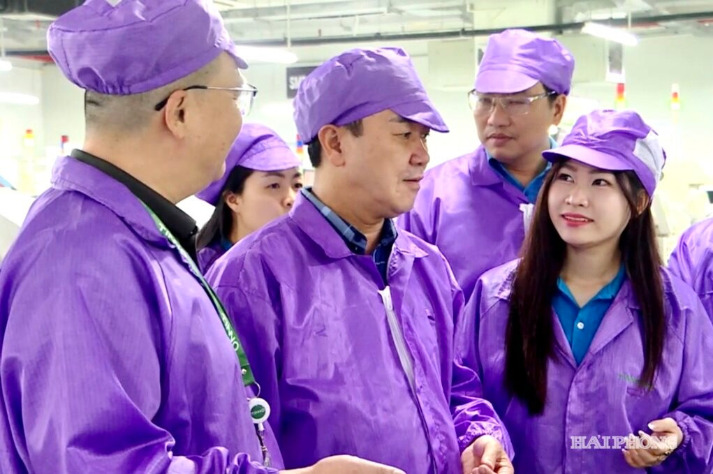 Các cấp Công đoàn lắng nghe ý kiến từ phía người lao động Công ty TNHH Tinno Việt Nam (Khu công nghiệp An Dương).