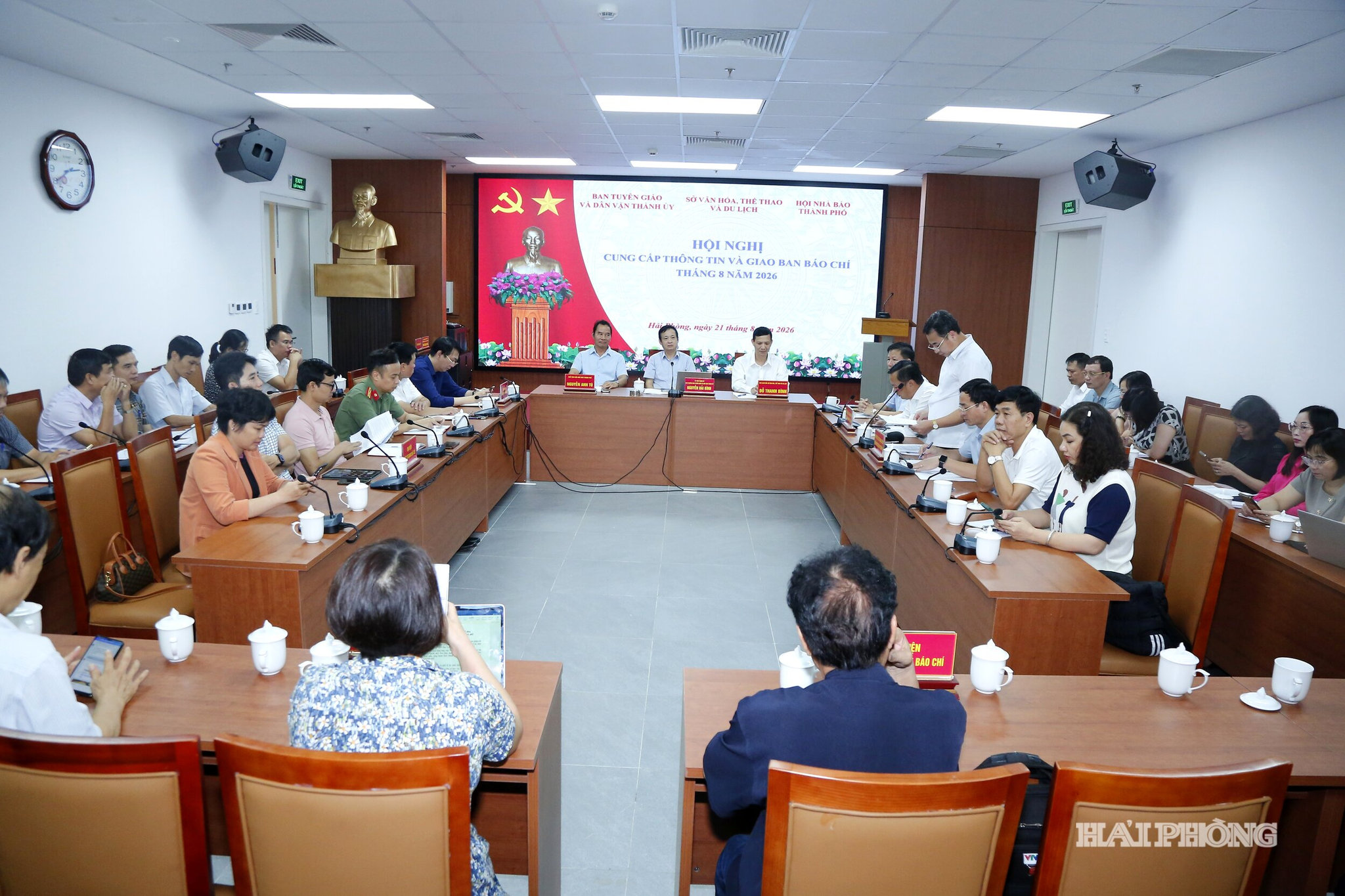 Hội nghị cung cấp thông tin và Giao ban Báo chí tháng 8-2026