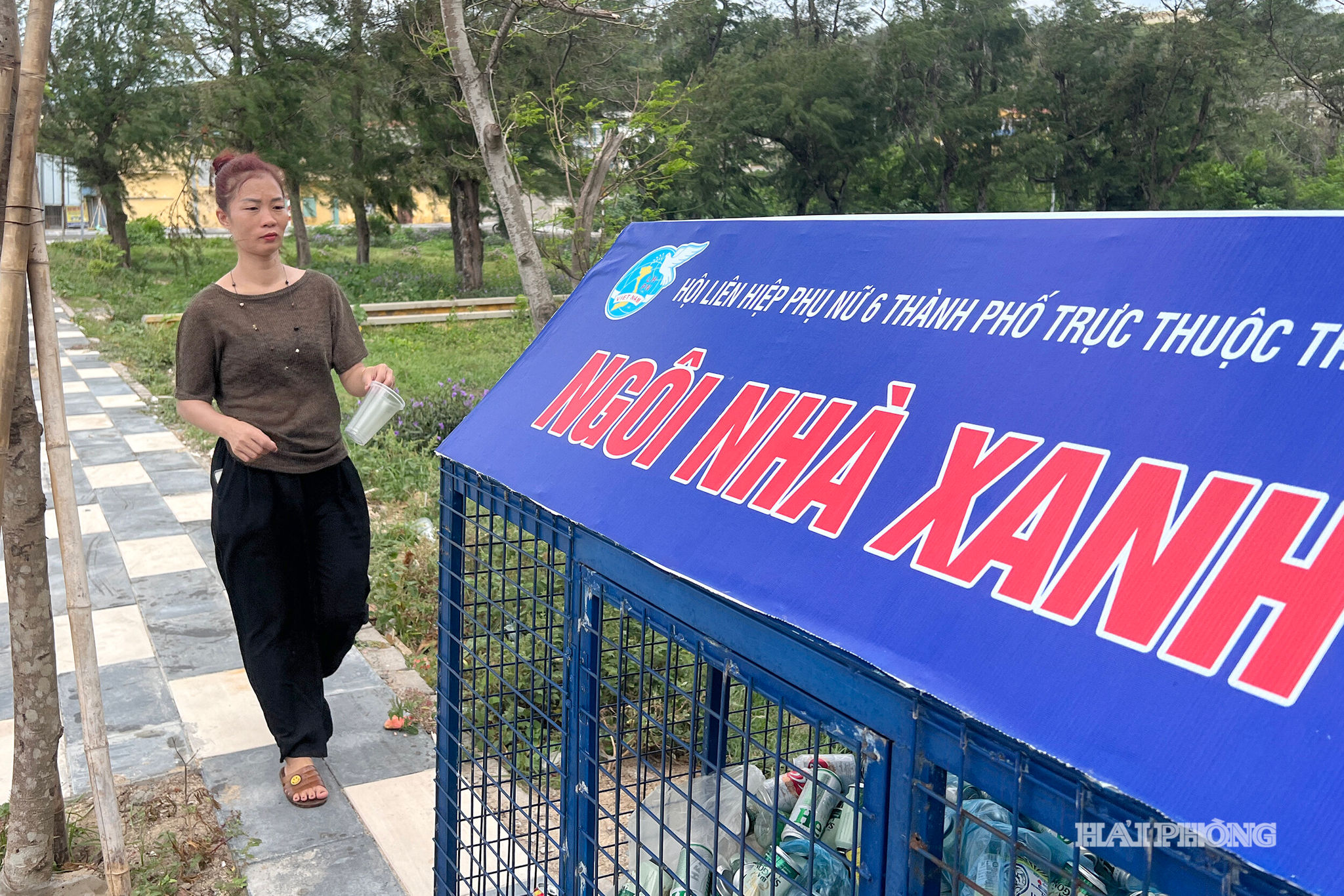 Tại đặc khu Bạch Long Vĩ, “ngôi nhà xanh” được lắp đặt góp phần bảo vệ môi trường.