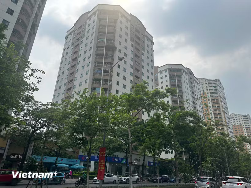 Trong quý 2/2026, giá bán căn hộ chung cư tại thị trường thứ cấp trên toàn quốc có xu hướng giảm so với quý 1. (Ảnh: Việt Hùng/Vietnam+)