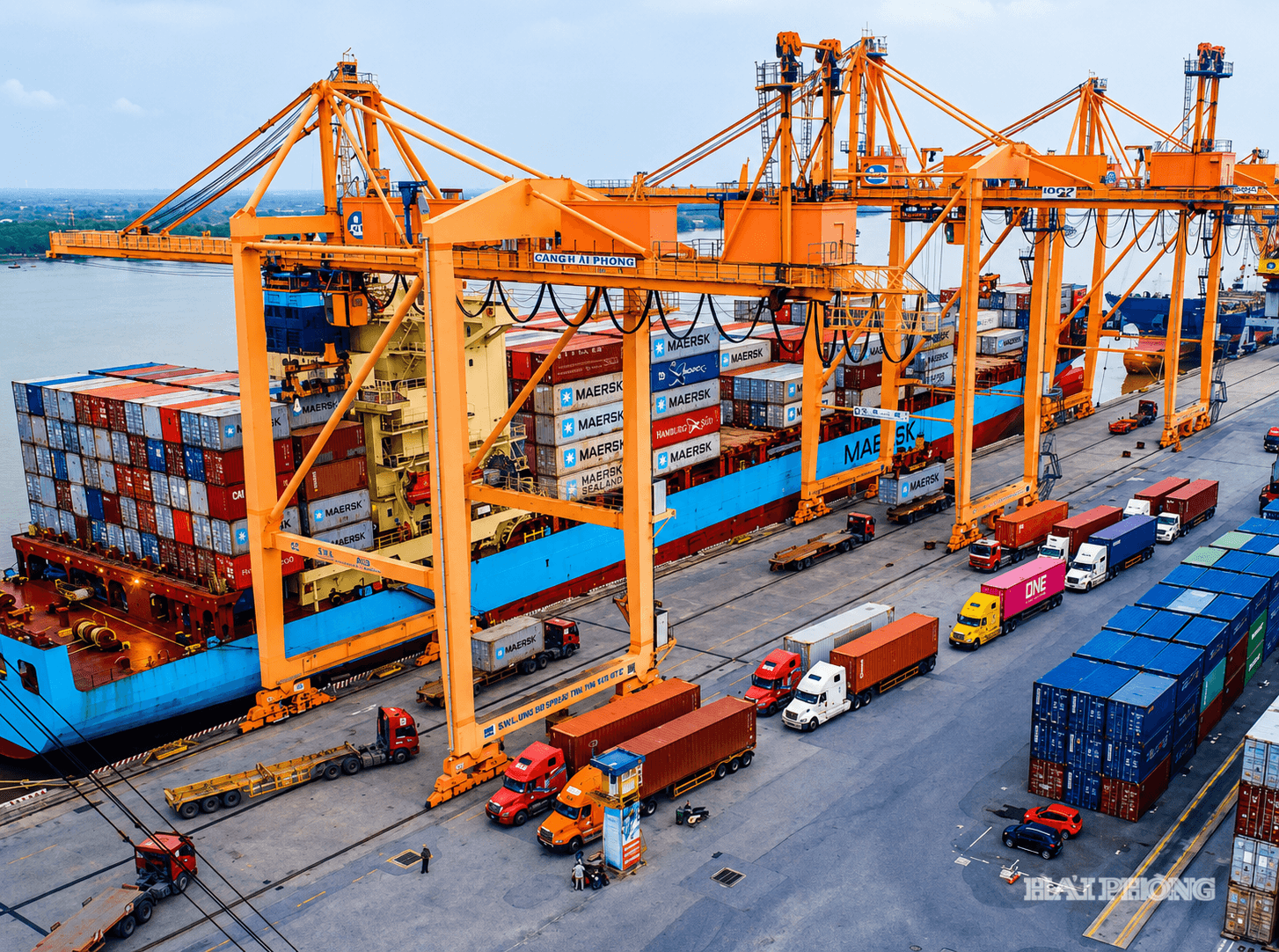 Container có hàng nhập từ tàu được miễn phí lưu trong 3 ngày, từ ngày 31/8 đến hết ngày 2/9 tại Chi nhánh Cảng Tân Vũ.