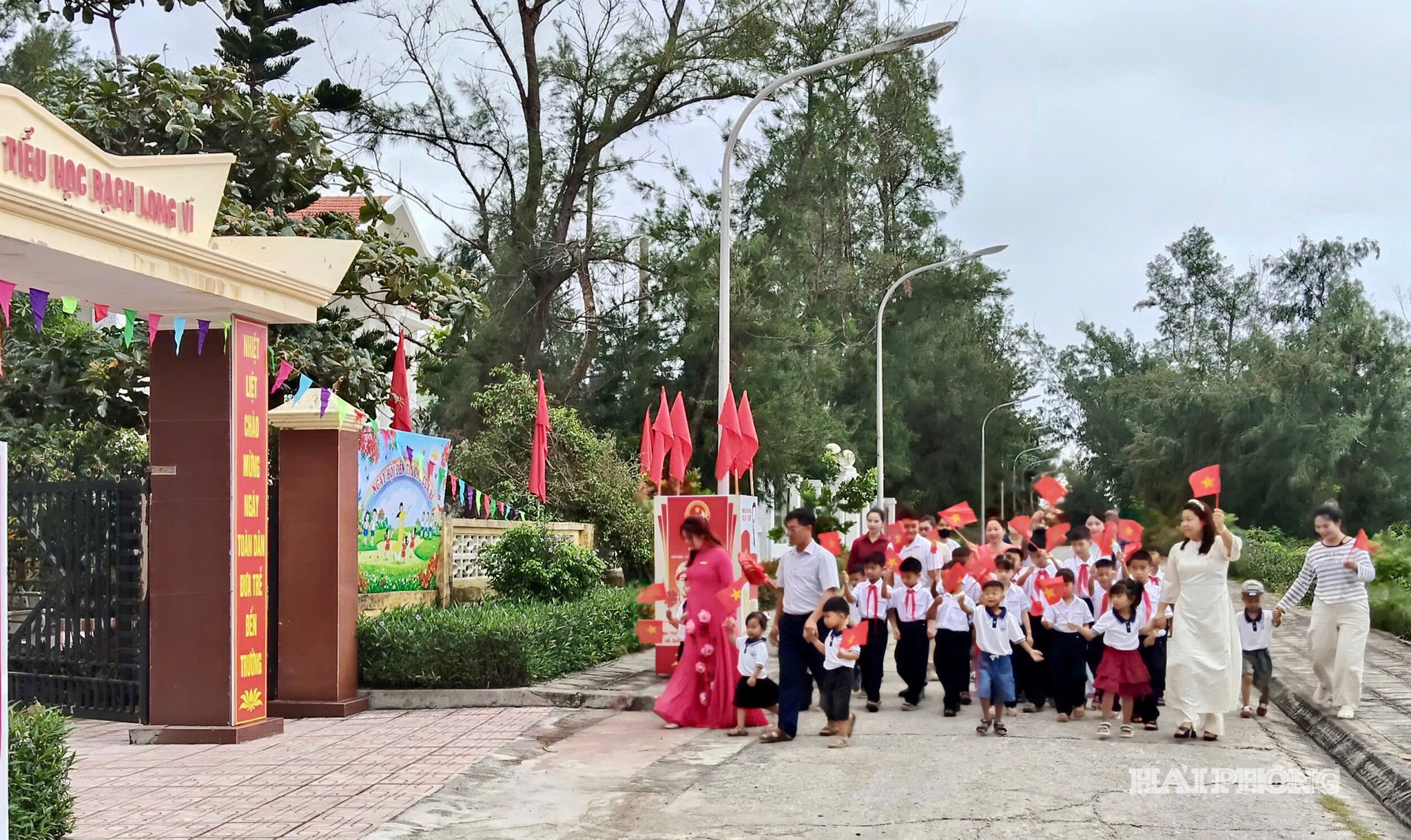 Trước giờ khai giảng.