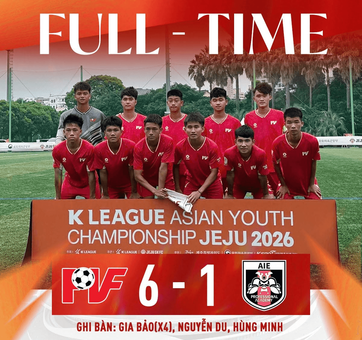 U17 PVF thắng đậm đội U17 của Nhật Bản, vào chung kết giải quốc tế tại Hàn Quốc - Ảnh 1.