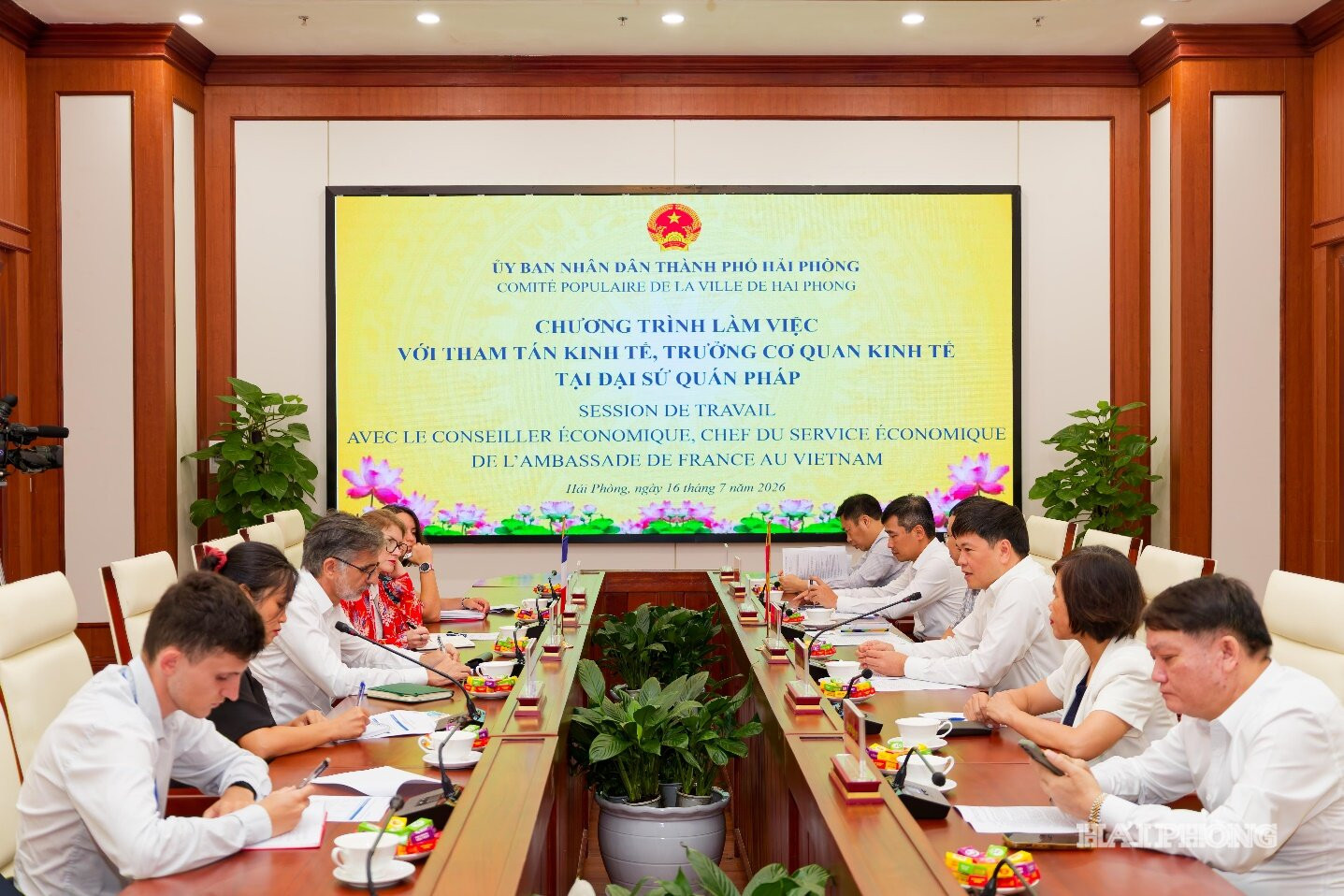 Hải Phòng tích cực kết nối, đẩy mạnh hợp tác kinh tế với các đối tác Pháp.