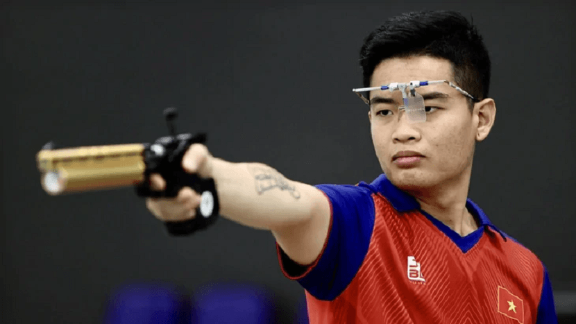 Xạ thủ Phạm Quang Huy tham dự ASIAD 20 với mục tiêu bảo vệ huy chương vàng đã giành tại kỳ đại hội trước. Ảnh: NGUYỄN KHÁNH