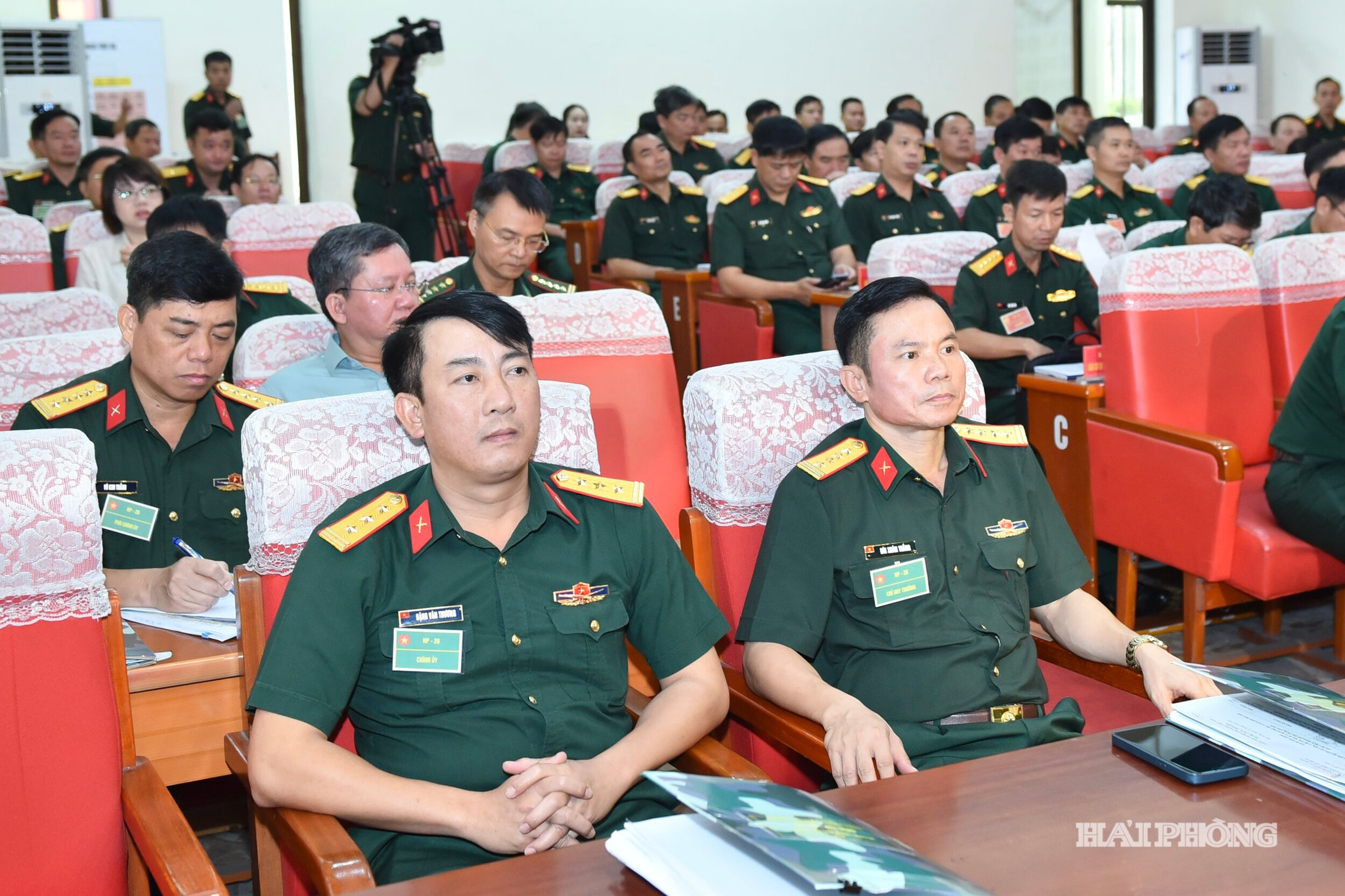 Các đại biểu dự lễ khai mạc diễn tập.