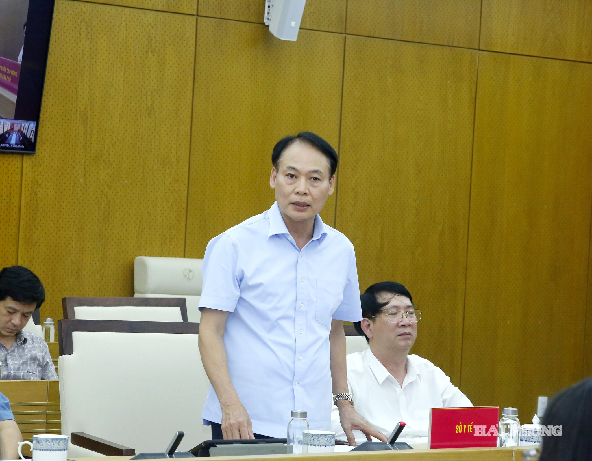Đại diện Sở Y tế phát biểu