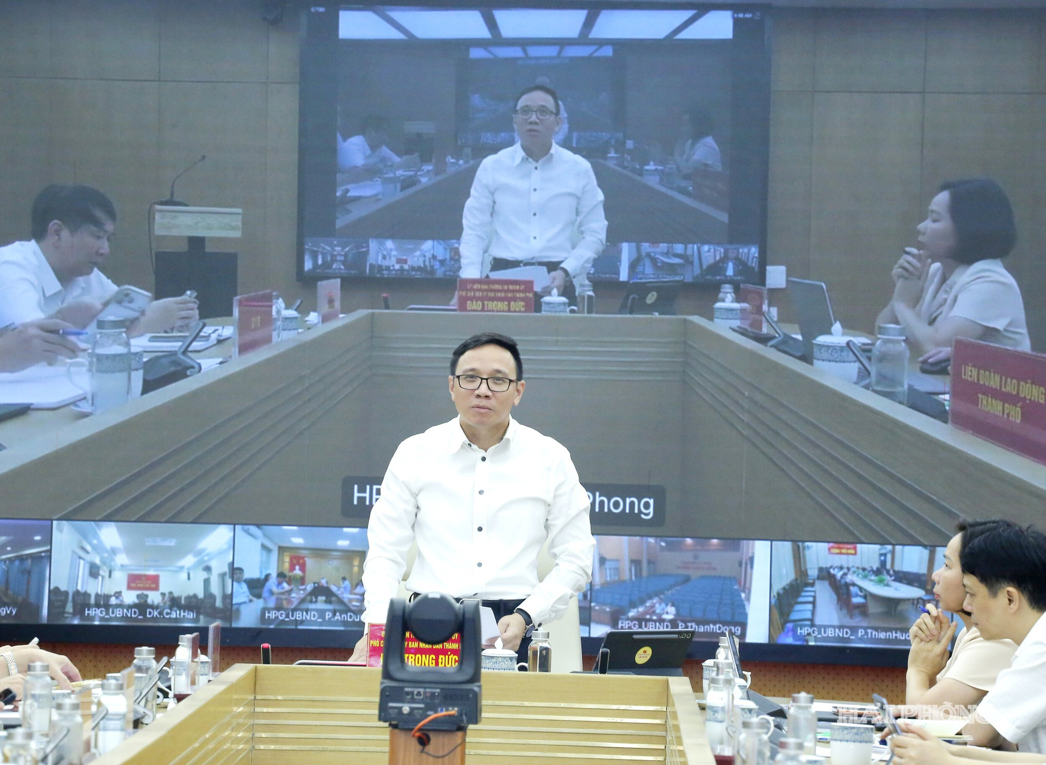 Đồng chí Đào Trọng Đức, Phó Chủ tịch UBND thành phố phát biểu chỉ đạo