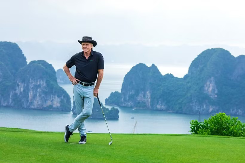 Đại sứ du lịch Greg Norman đã lên kế hoạch quảng bá du lịch golf Việt Nam nói riêng và hình ảnh điểm đến Việt Nam nói chung. (Ảnh: CTV)