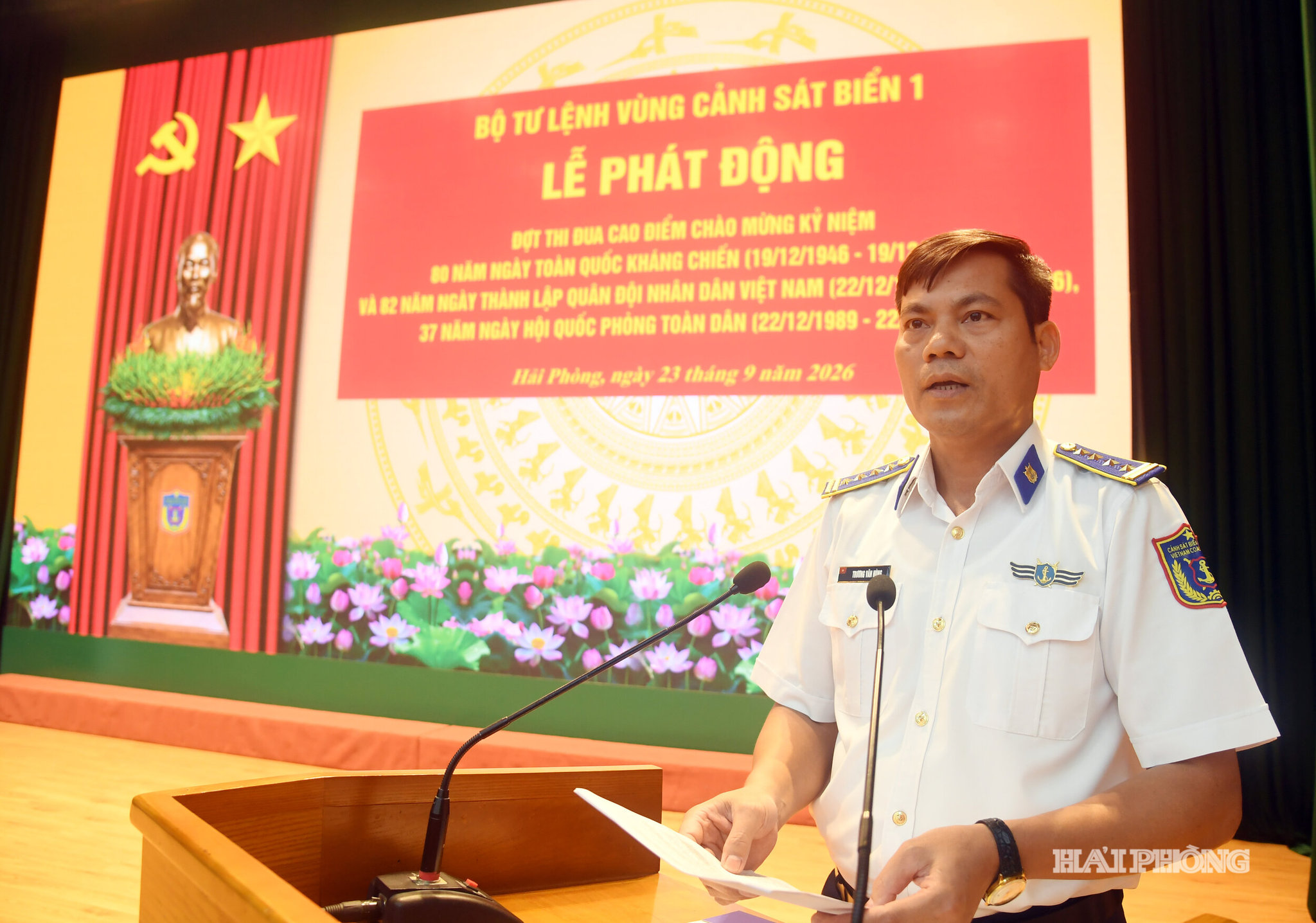 Đại tá Trương Văn Hùng phát động đợt thi đua cao điểm