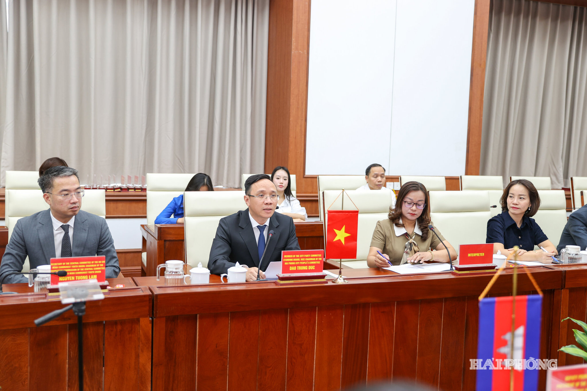 Đồng chí Đào Trọng Đức, Uỷ viên Ban Thường vụ, Phó Chủ tịch UBND thành phố phát biểu