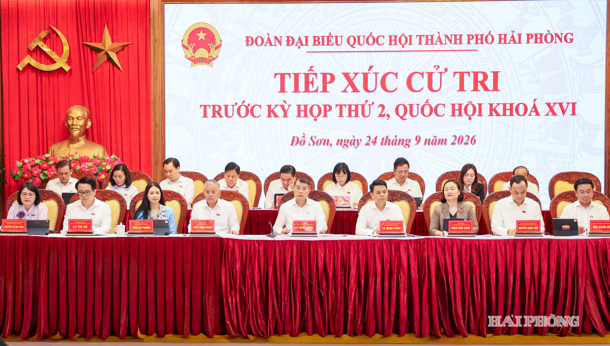 Đoàn Đại biểu Quốc hội thành phố Hải Phòng tiếp xúc cử tri tại phường Đồ Sơn