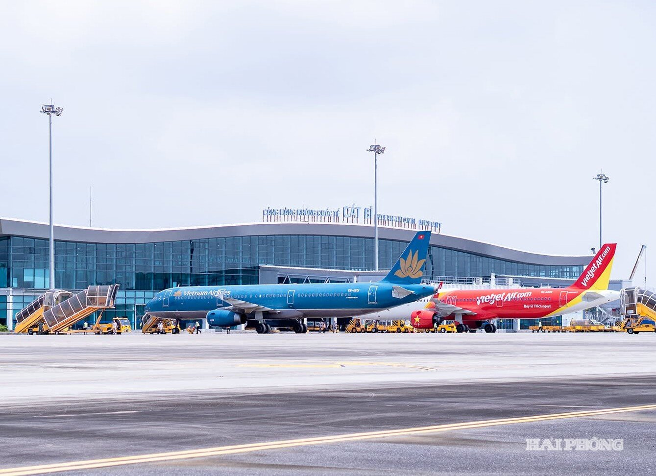 Từ tháng 10, Cảng hàng không quốc tế Cát Bi thêmVietravel Airlines khai thác đường bay Hải Phòng - TP Hồ Chí Minh.