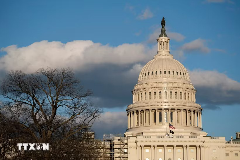 Tòa nhà Quốc hội Mỹ tại Washington, D.C. (Ảnh: THX/TTXVN)